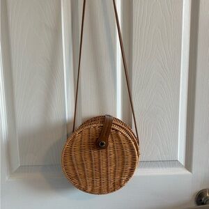 Zara rattan purse